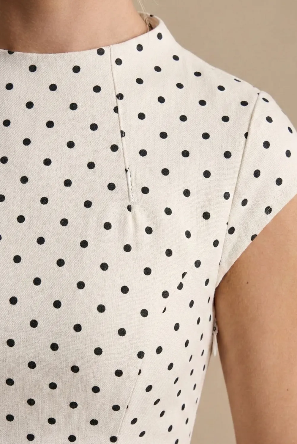 A Line High Neck Maxi Dress
