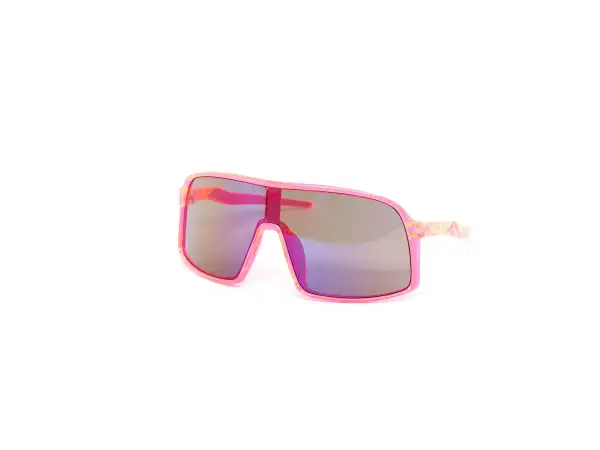 12-Pack Kids Neon Sport Shield Burnt Mirror Sunglasses