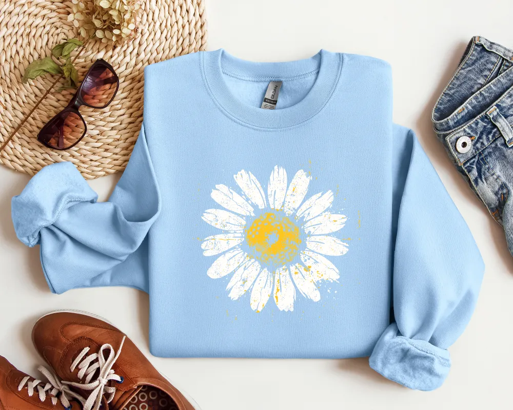 Daisy Graphic Crewneck Sweatshirt