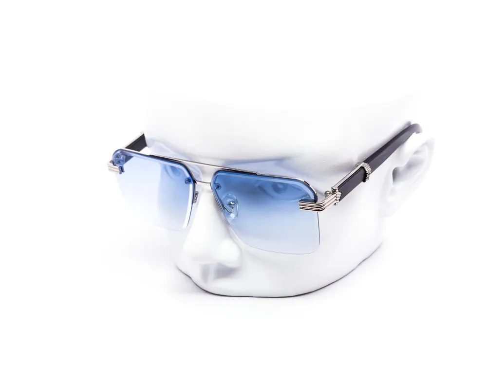 12-Pack Modern Rimless Aviator Gradient Sunglasses