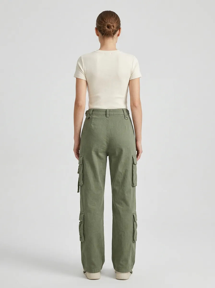 Signature Utility Style Multi Pocket Fit Women's Multi Pocket Cargo Pants