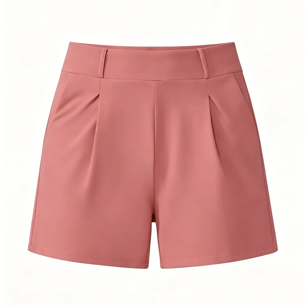 High-waisted casual summer shorts