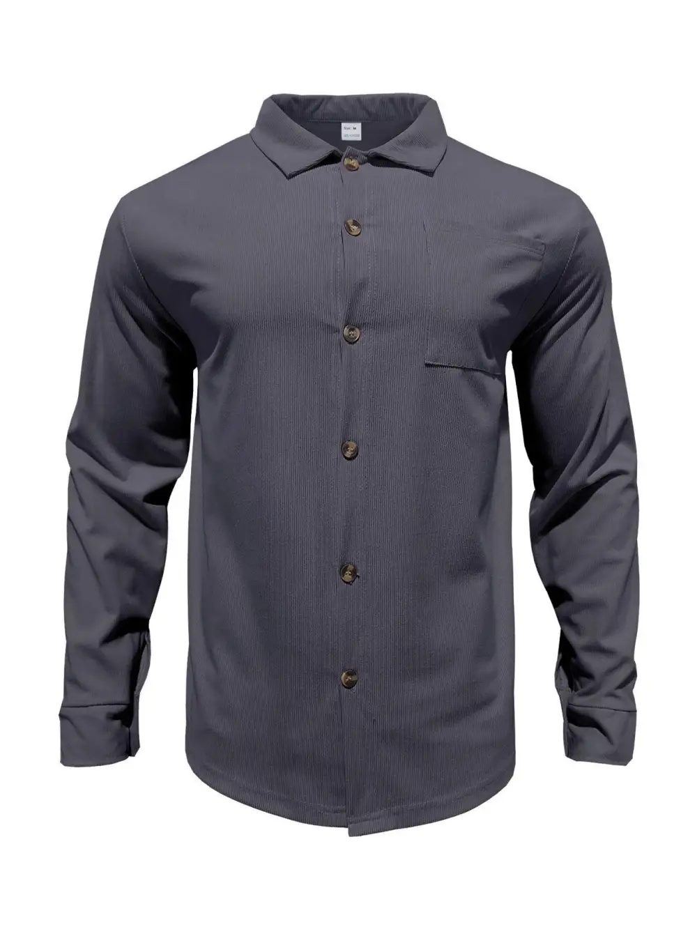 Men's Full Size Button Up Long Sleeve Shirt