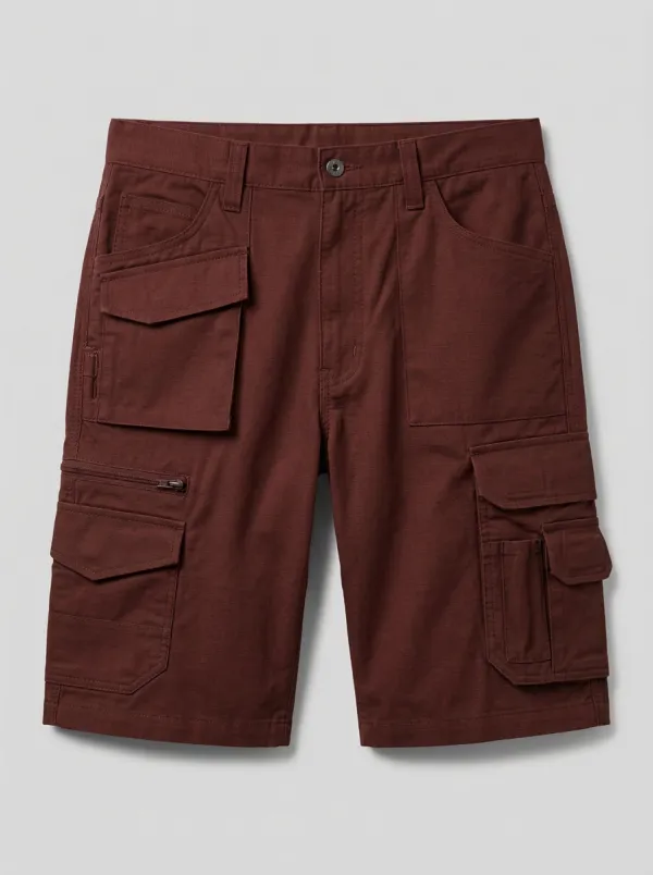 Men's Tactical Outdoor Olive Green Multi-Pocket Cargo Shorts