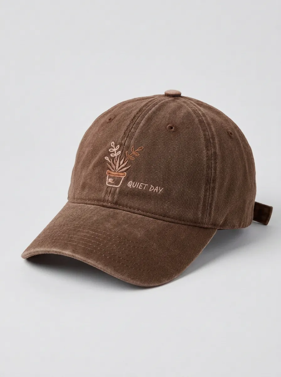 Classic Plant-Lover Quiet-Day Embroidered Unisex Baseball Cap