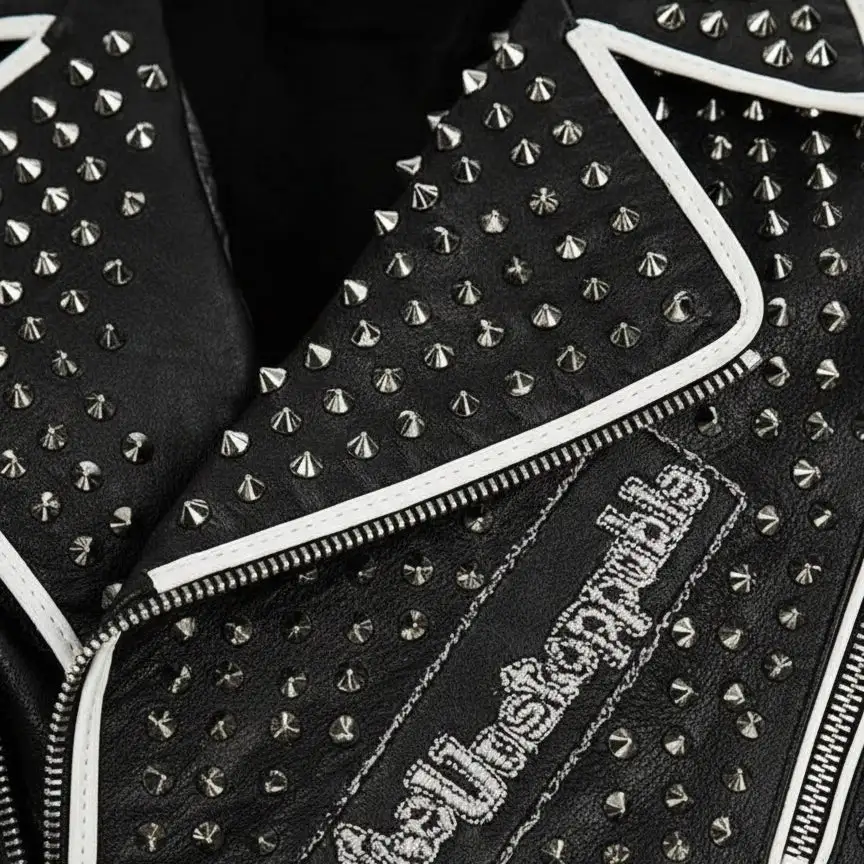 Everyday Leather Biker Motorcycle Studded Jacket