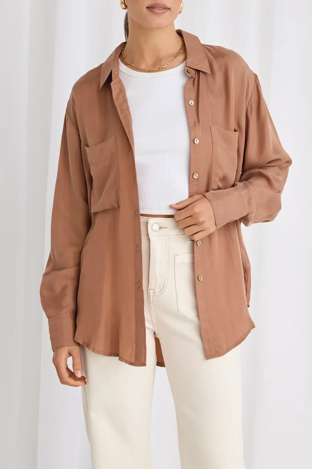 Luxury Blend Oversized Shirt