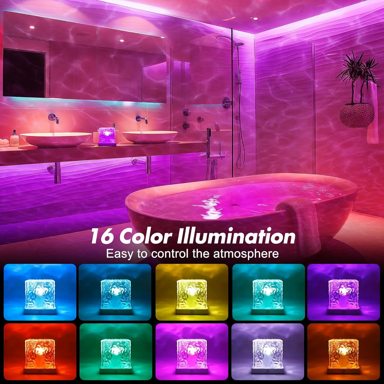 Examples of the selectable LED colors