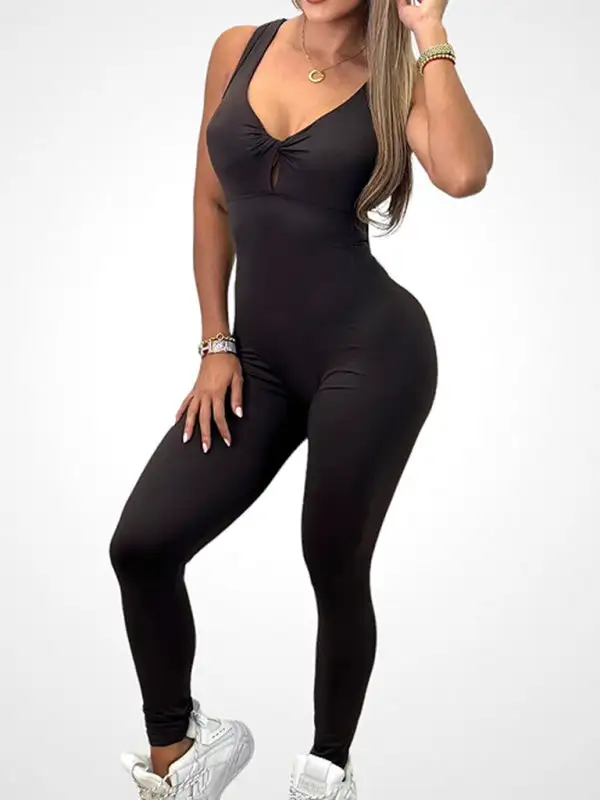 Backless Yoga Fitness Jumpsuit