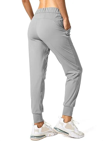 7PACK-Women'S Athletic Pants With Adjustable Drawstring Pockets For Running, Lounging, Workout, And Jogging