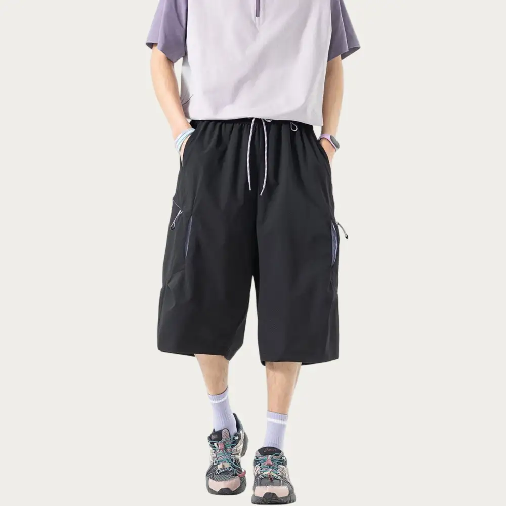 Refined Drawstring Pocketed Lightweight Men's Athletic Shorts