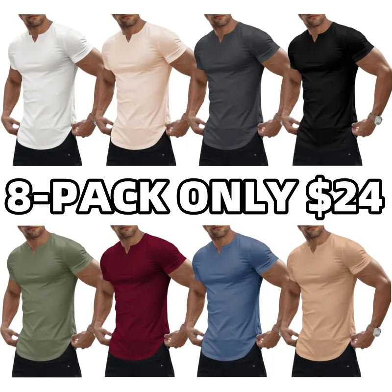 Men's V-Neck Short Sleeve T Shirt