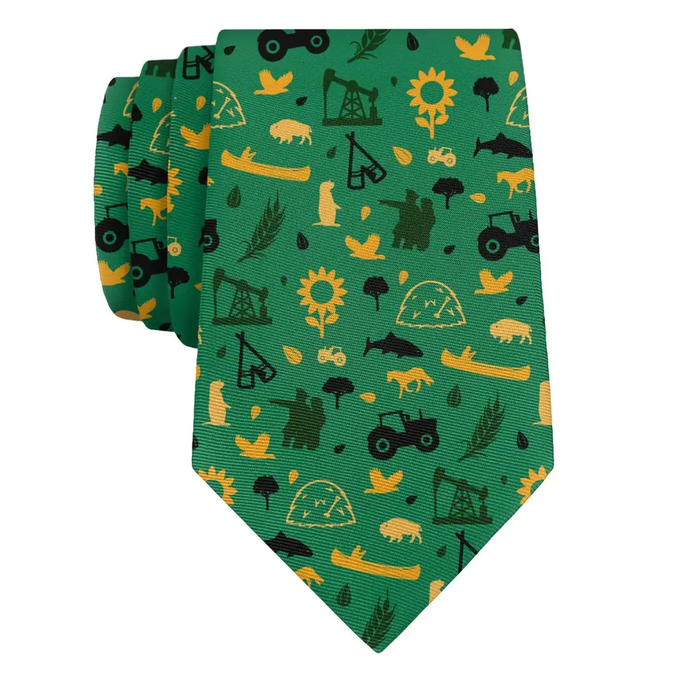 Modern Heritage Emblem Composition Necktie