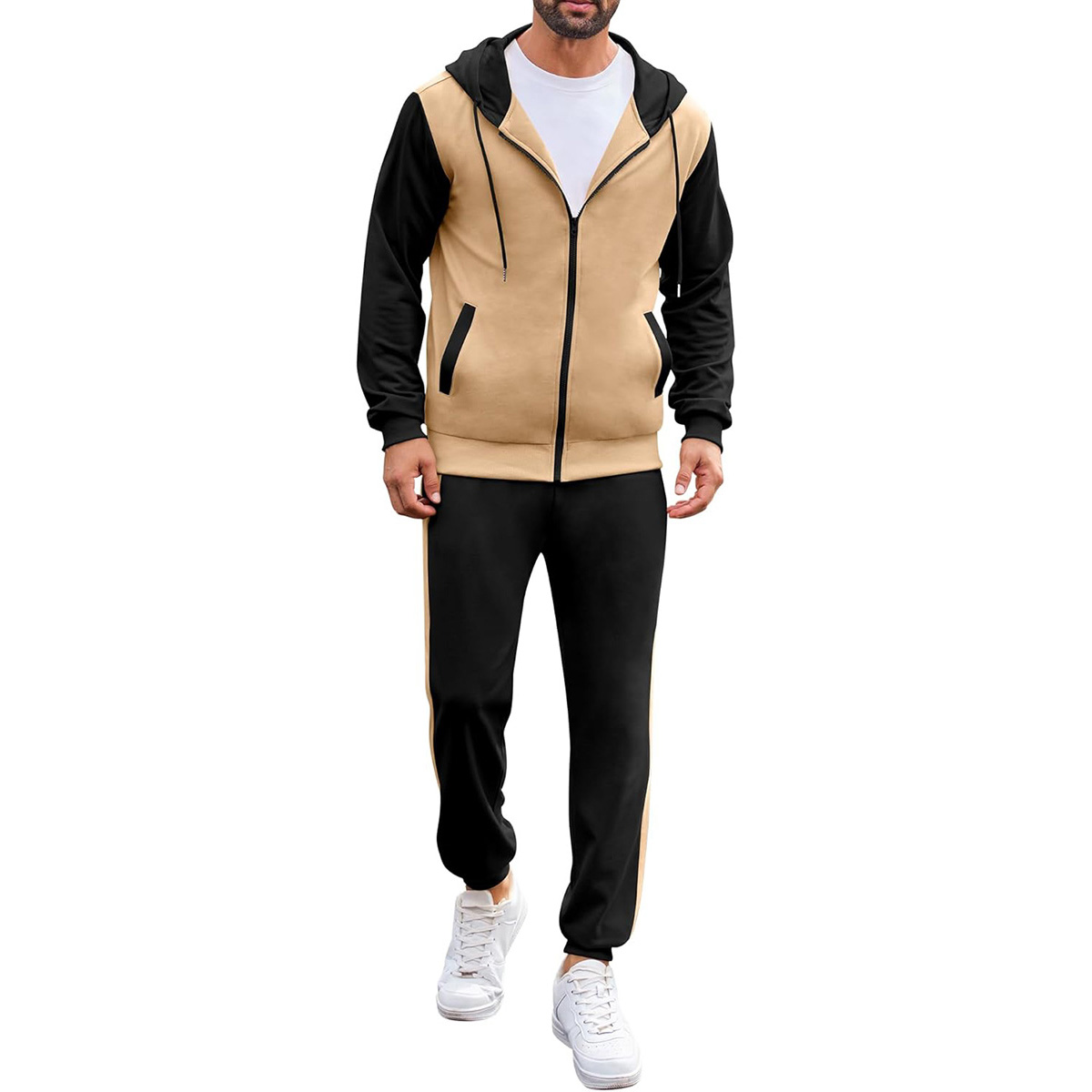 💥 6-Pack Men’s Activewear Sets | Only $24.9 | Men's Tracksuit 2 Piece Full Zip Set