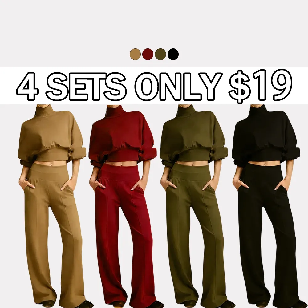 Modal Soft Warm Sweatshirt & Sweatpants Sets