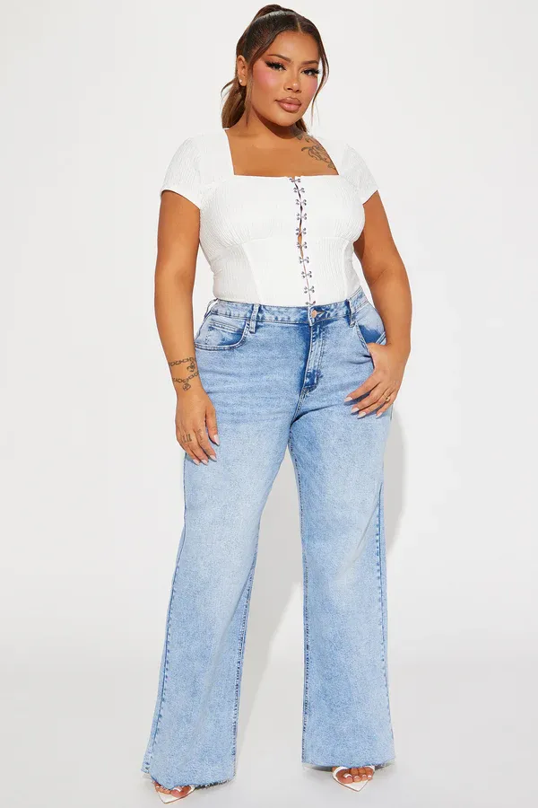 So Valid Stretch Wide Leg Jeans