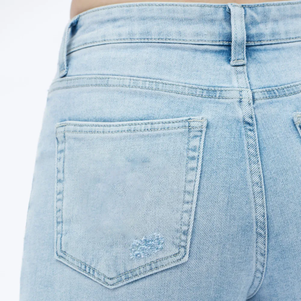🔥Hot Sale🎁🎉Wide Leg Jeans for Women Stretchy Mid Low Rise Butts Lifting Baggy Jeans Trendy Loose Fit Cute Mom Jeans