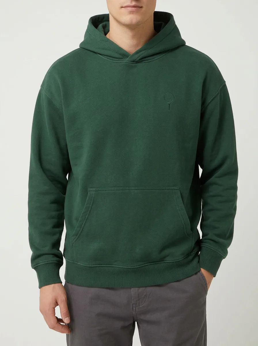 Athletic Golf-Ball Ball-On-Tee Golf Casual Hoodie