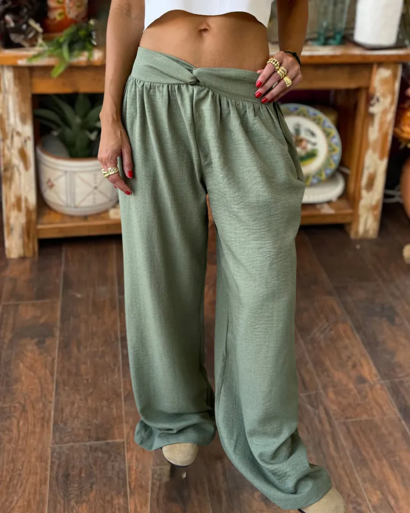 Solid Loose Pants