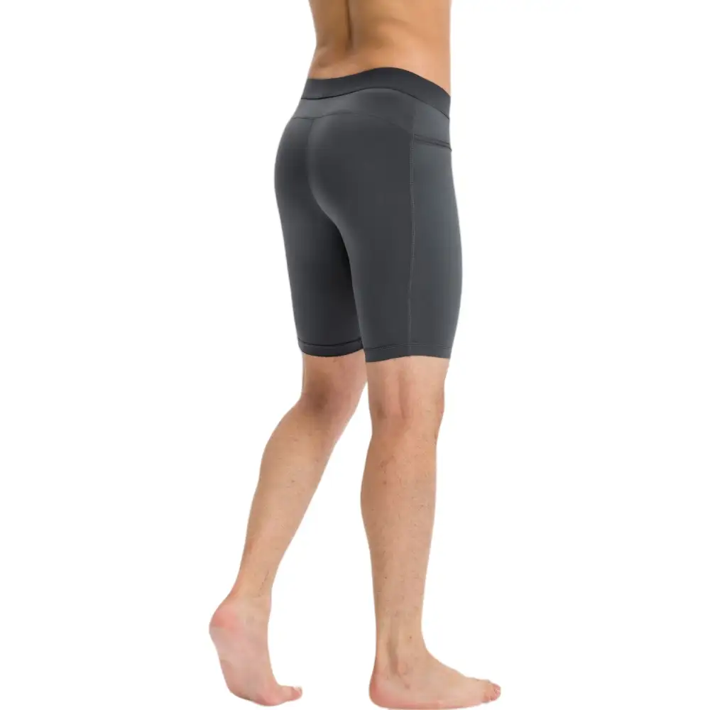 Compression Side-Pocket Stretch Men's Biker Shorts