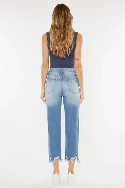 Natural Drape Ruched Denim Jeans