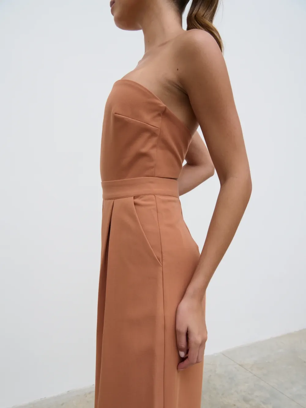 Sleeveless Bandeau Jumpsuit