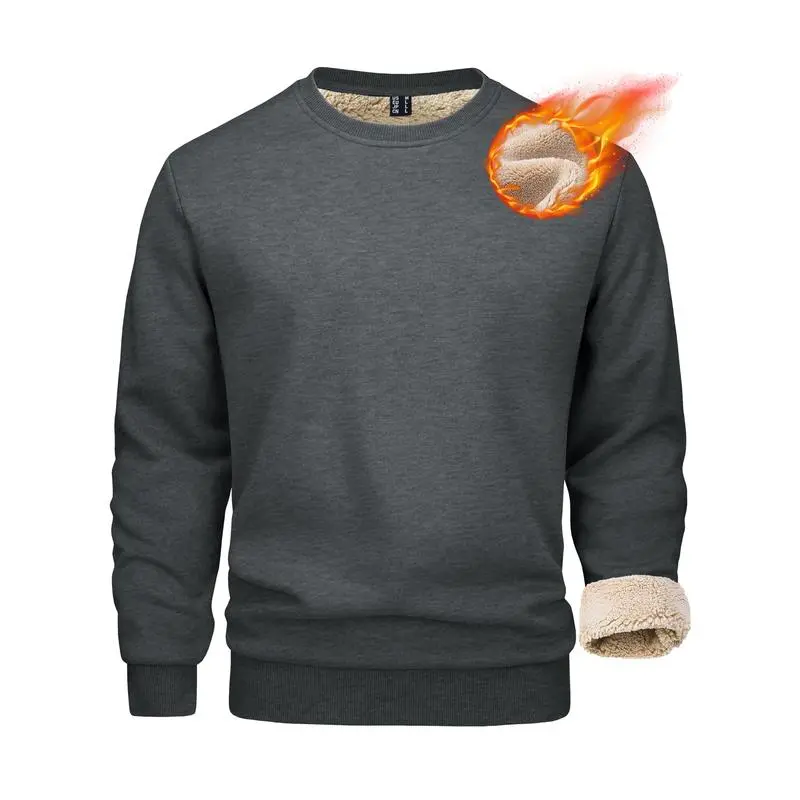 🧥 Men’s Sherpa Lined Sweatshirt – Cozy Warmth, Everyday Style