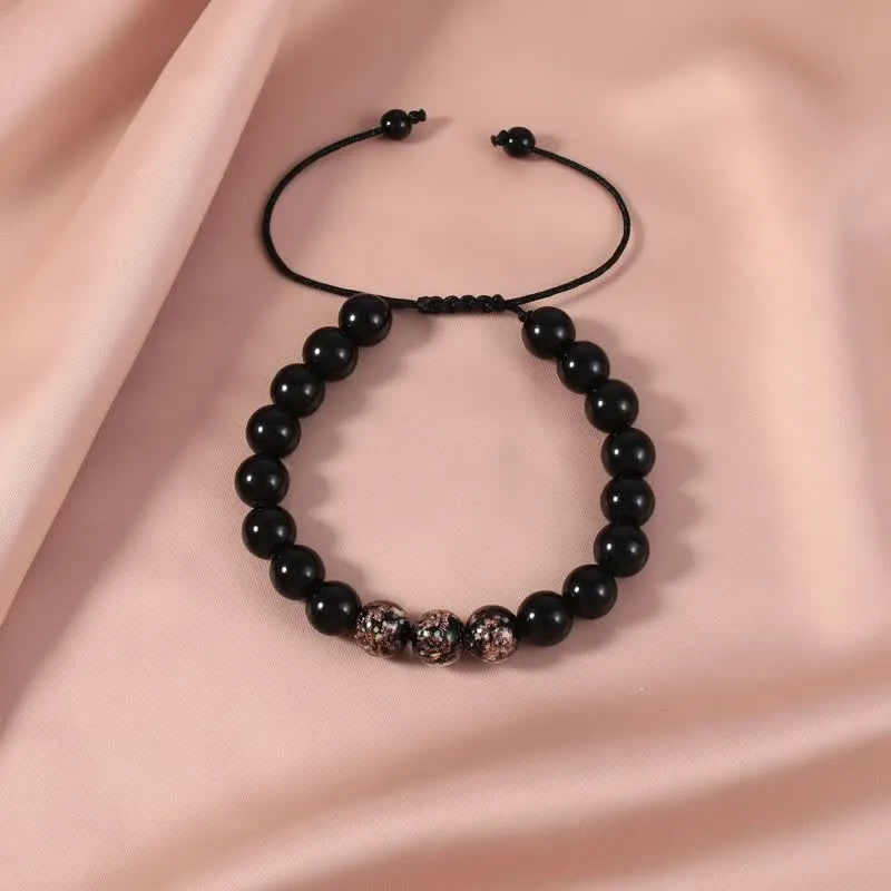 Obsidian Luminous Glowstone Bracelet