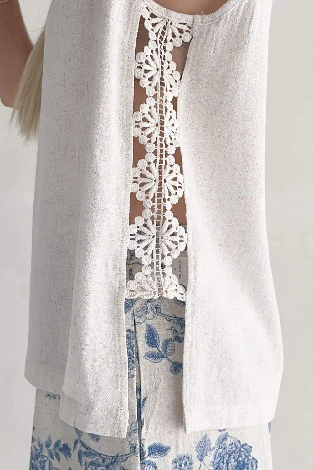 Linen Blend Relaxed Tank Top
