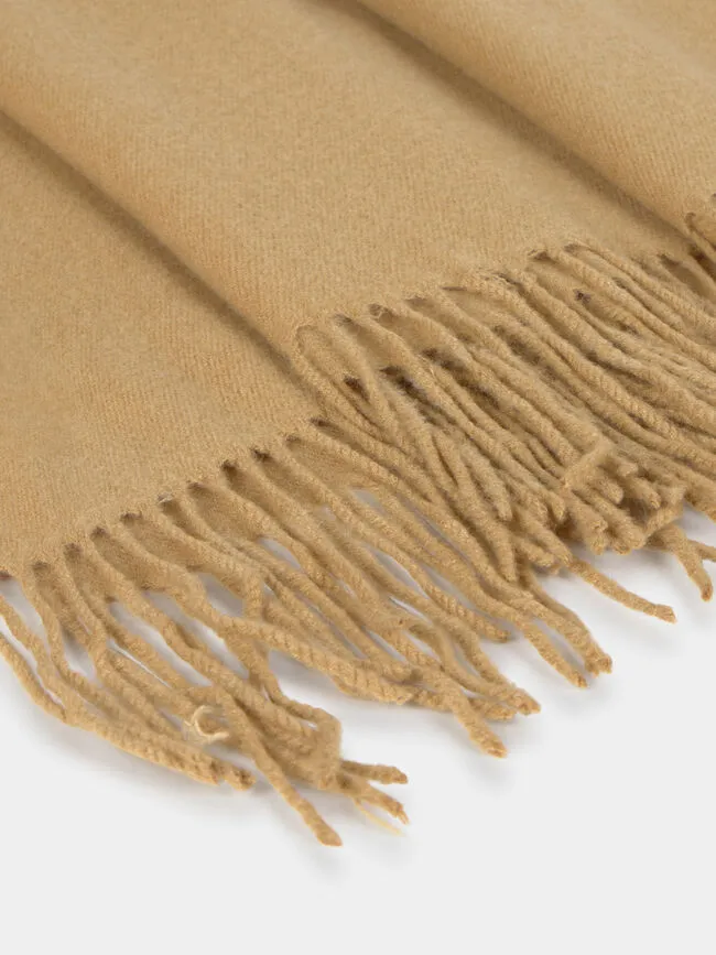 Basic Scarf Camel With Fringed