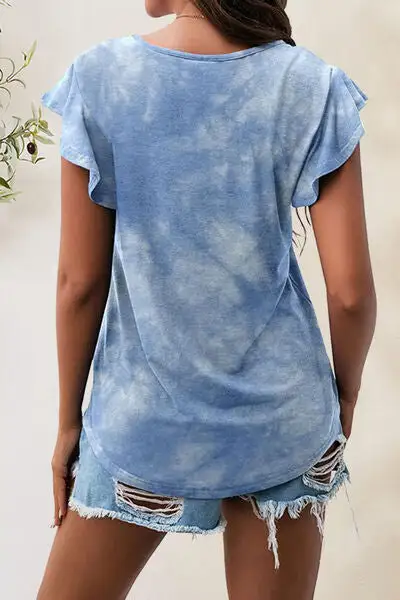 Cozy Round-Neck Short-Sleeve Cotton T-Shirt