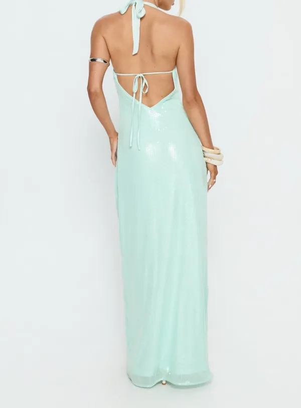 Fresh Drape Halter Maxi Dress
