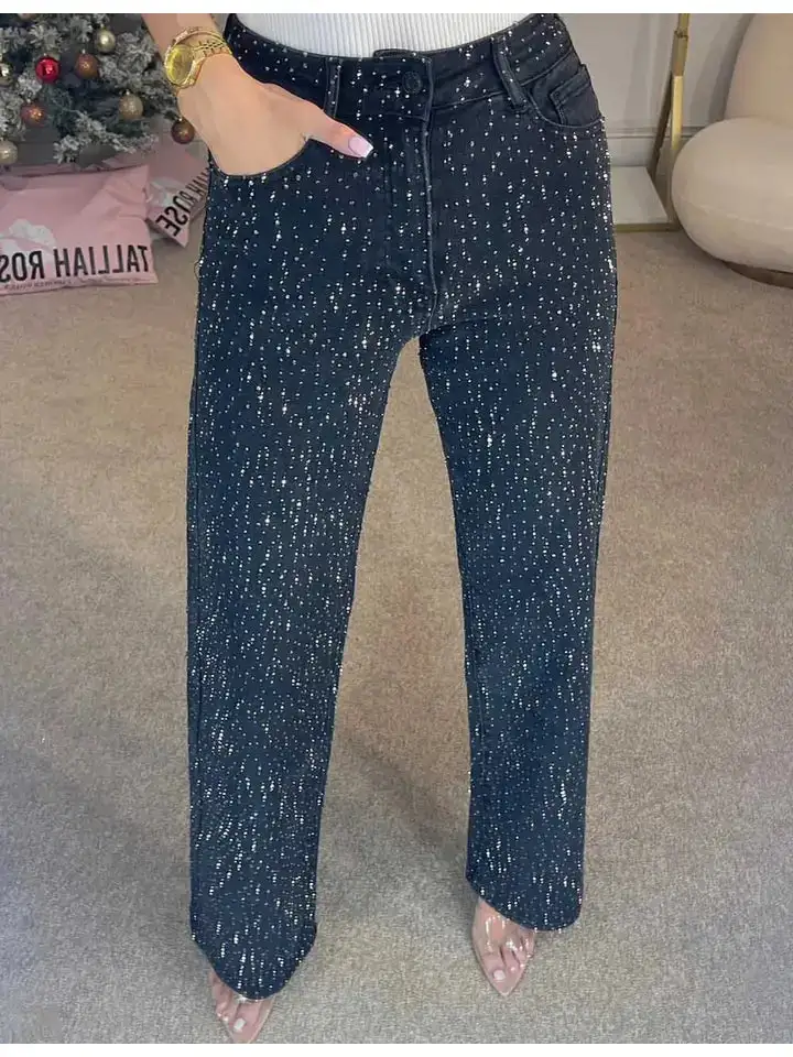 High Rise Statement Denim Jeans