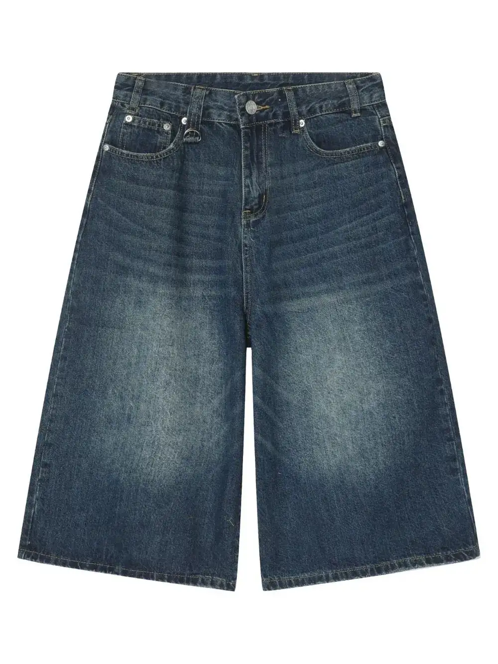 Everyday Wide Leg Cotton Blend Casual Shorts