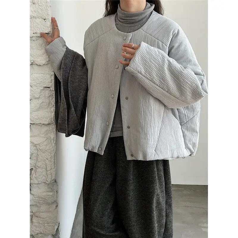 Relaxed Cotton-Blend Casual Outerwear Jacket
