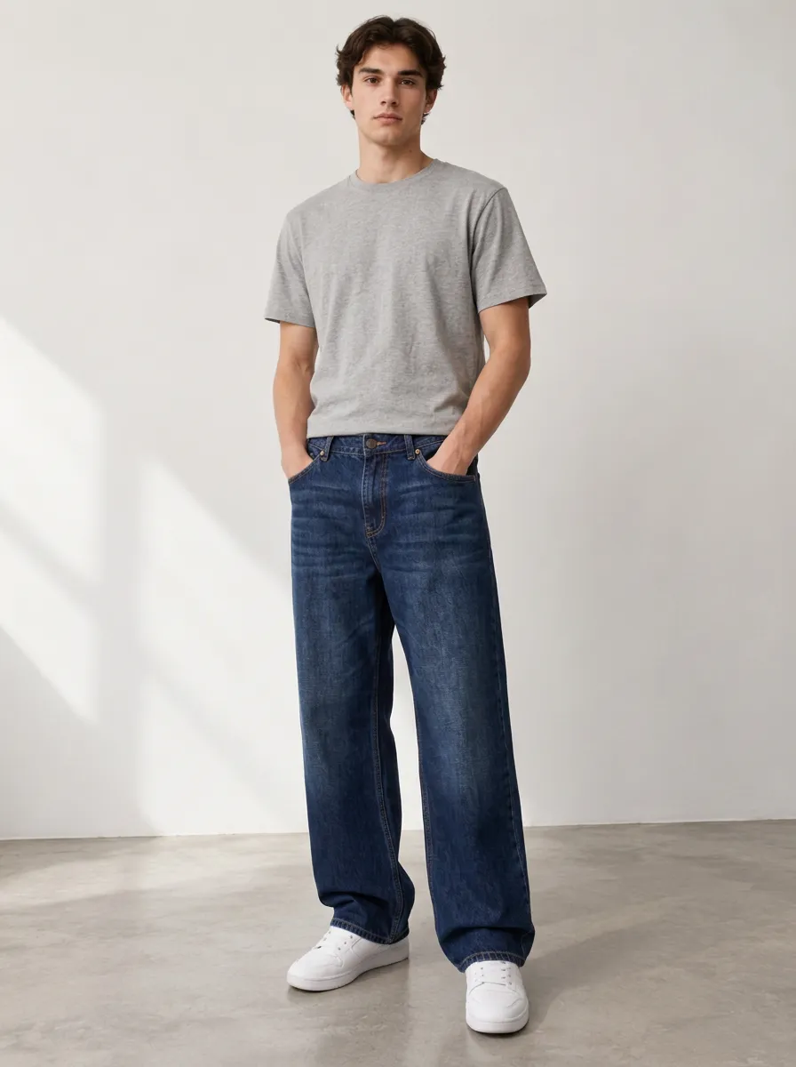 Easygoing Straight Fit Relaxed Fit Men's Denim Pants
