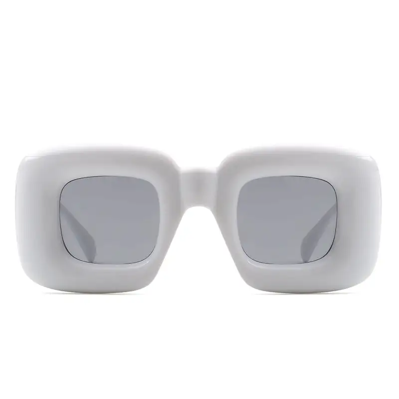 Structured Square Frame Sunglasses