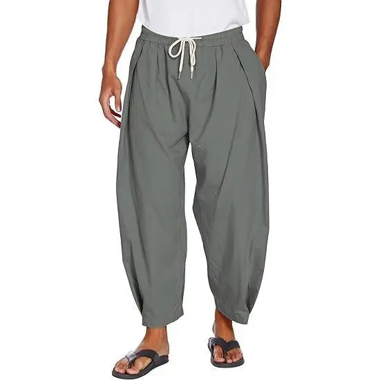 Men's Cotton Linen Harem Pants