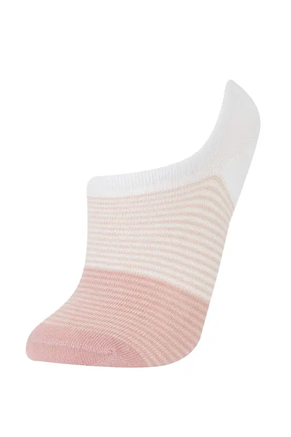 Three Pairs Of Striped Ankle Socks