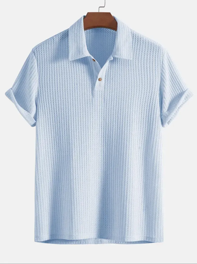 Men's Knitted Polo Shirt
