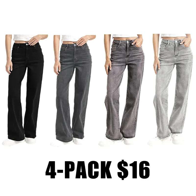 🔥Last Day 50% Off 🔥Women's Minimalist High Waist Denim Stretch Wide Leg Jeans