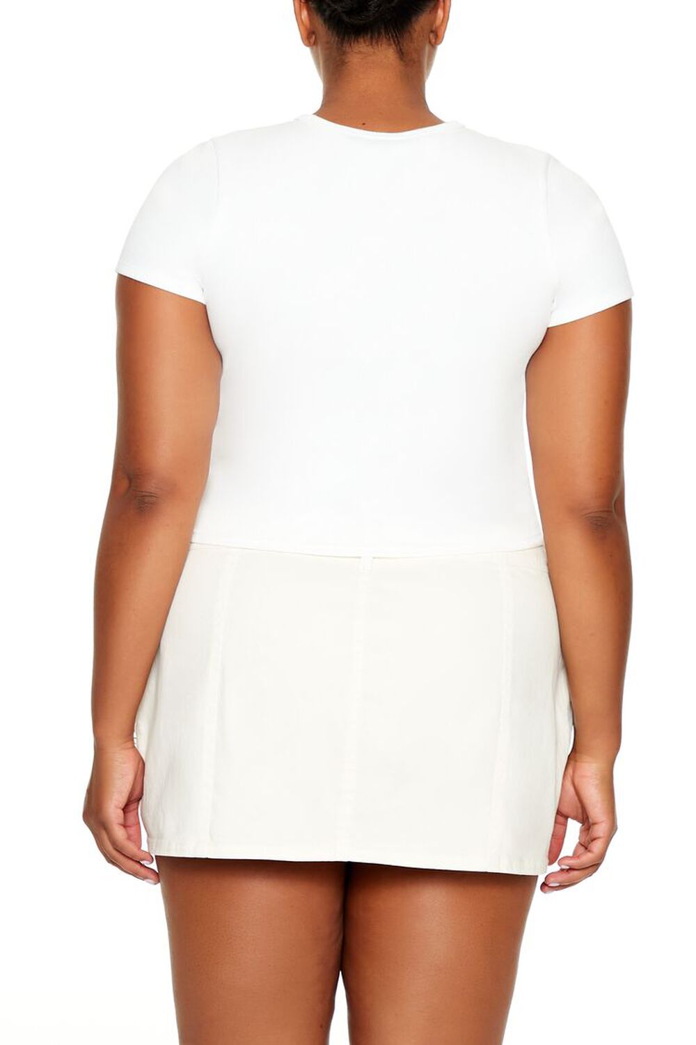 Plus Size Cap No Cap Print T-Shirt