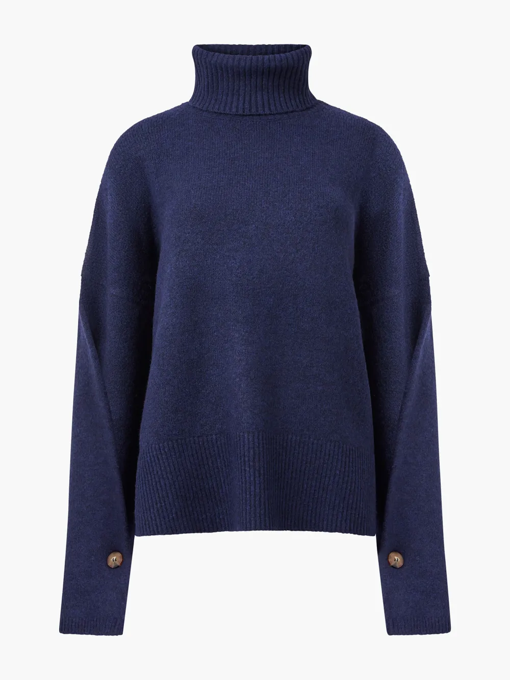 Gentle Style Soft High Collar Loose Sweater