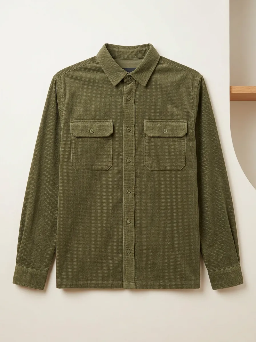 Men’s Soft Fabric Long Sleeve Button Down Shirt