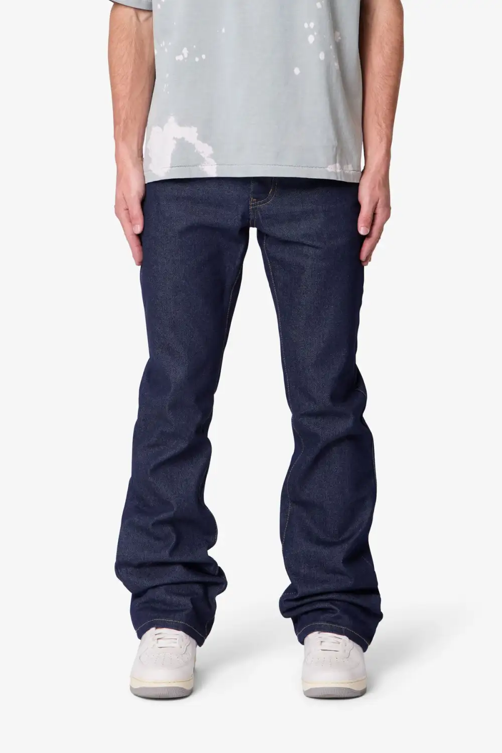 Raw Finish Bootcut Jeans