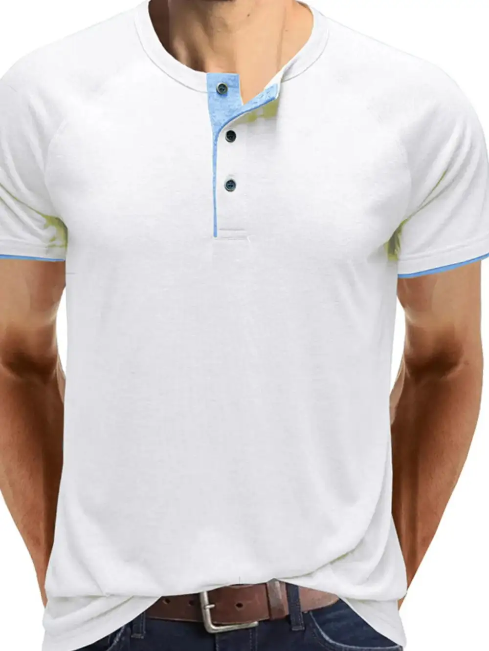 Contrast-Trim Polo Shirt