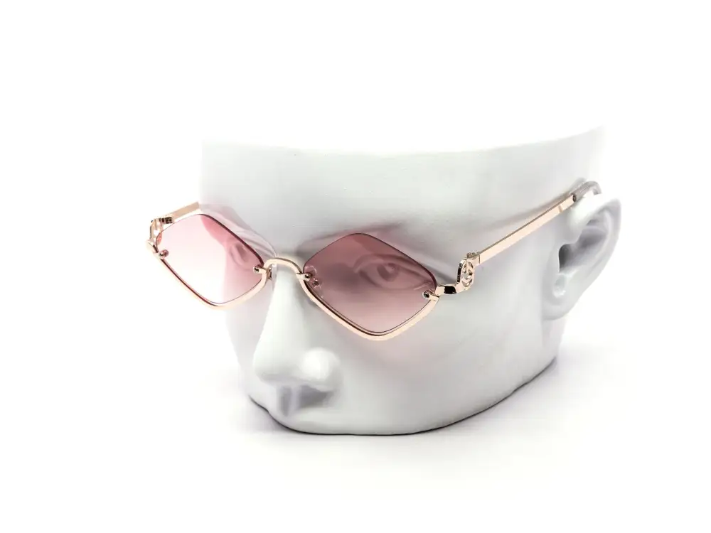 12-Pack Slim Rimless Metal Sunglasses