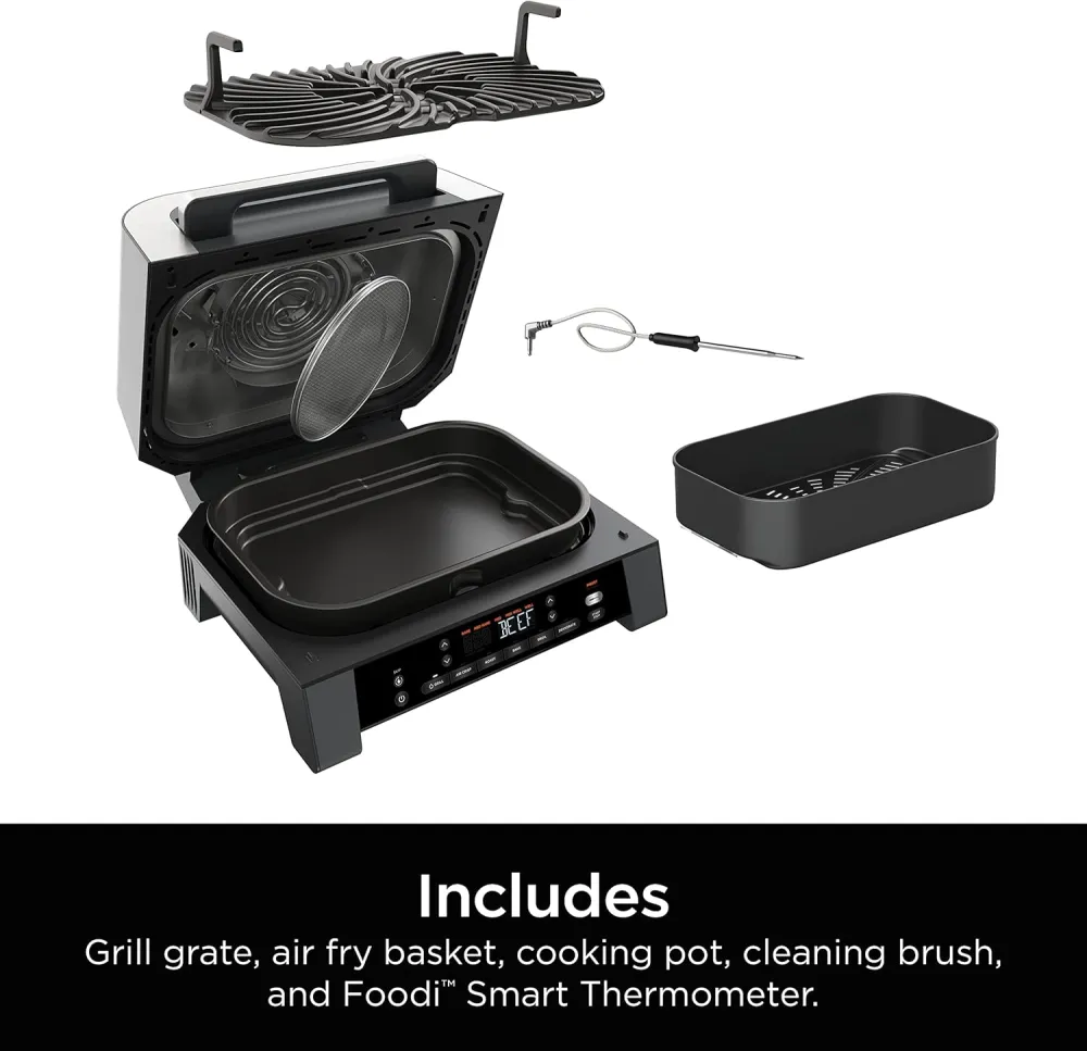Ninja EG201 Foodi 6-in-1 Indoor Grill with Air Fry