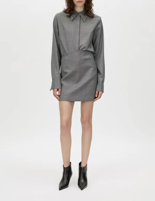 Charcoal Mini Skirt