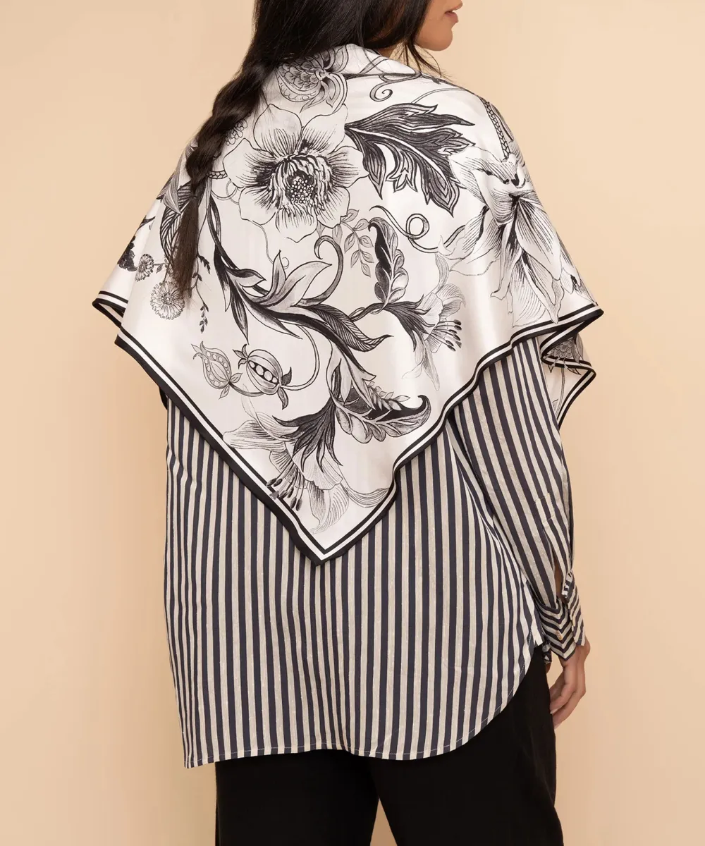 Casual Style Silk Triangle Scarf